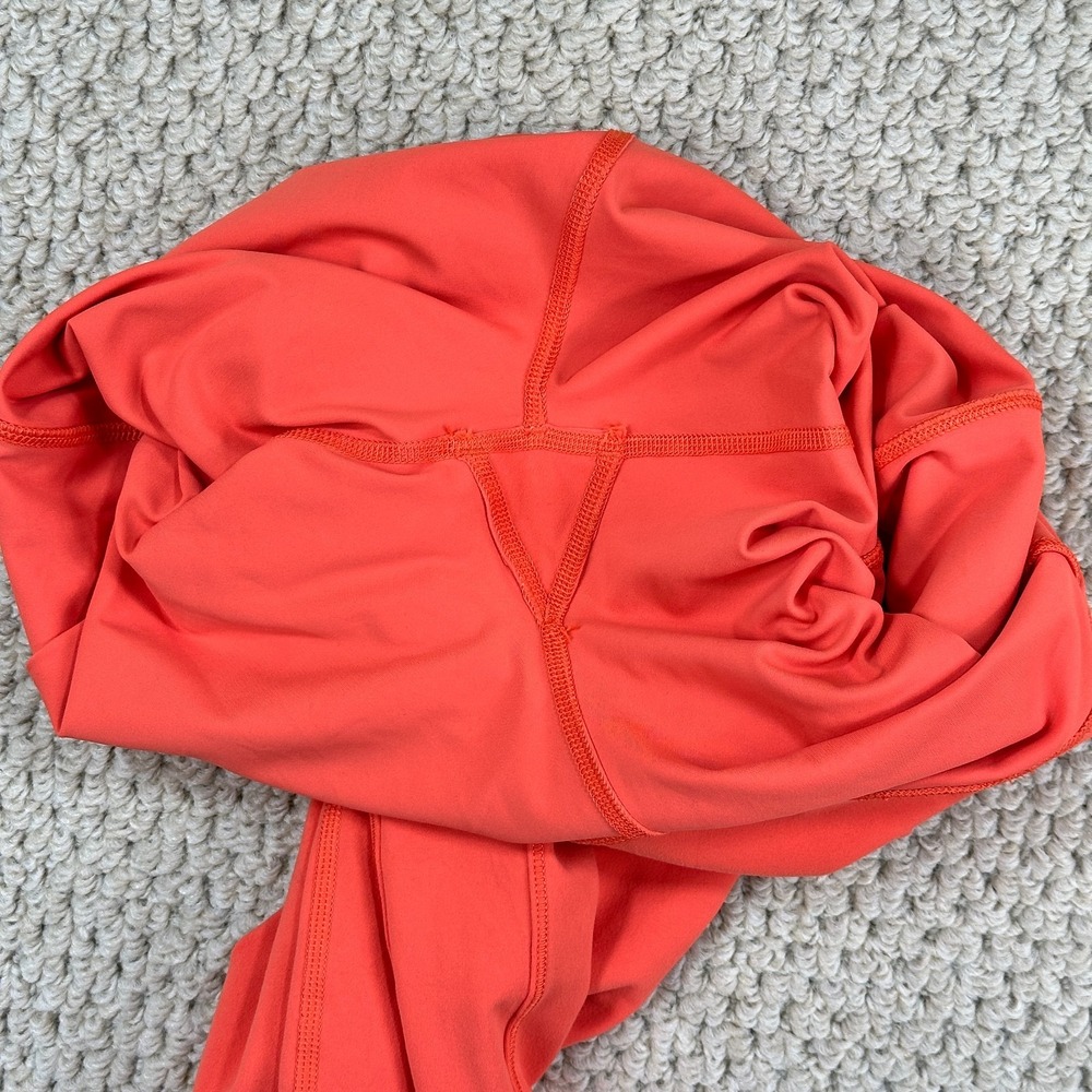 Vuori Leggings Womens S Orange Studio Pocket Performance Stretch Yoga Workout - Picture 12 of 14